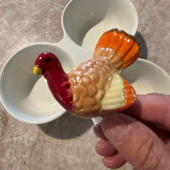 Faux NORA FLEMING Turkey Plate Decoration - Picture 1 of 5